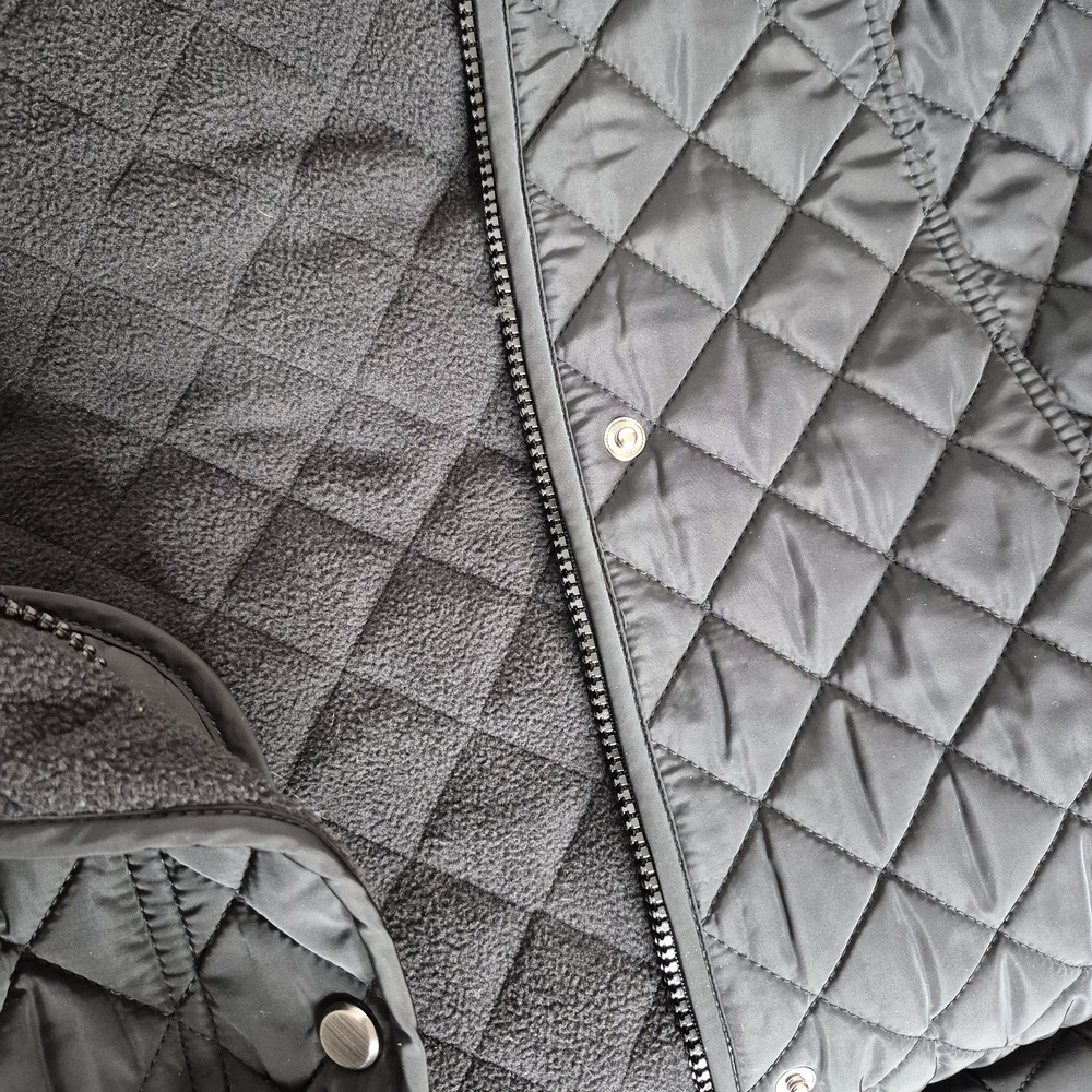 Coldwater Creek Quilted Hooded Coat in Black - Picture 11 of 16